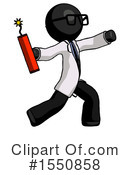 Black Design Mascot Clipart #1550858 by Leo Blanchette
