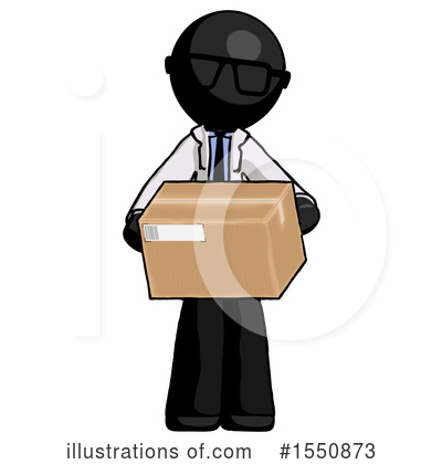 Royalty-Free (RF) Black Design Mascot Clipart Illustration by Leo Blanchette - Stock Sample #1550873