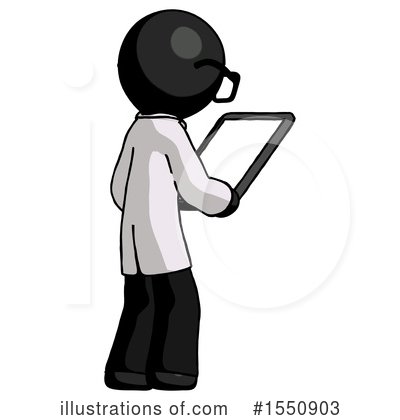 Royalty-Free (RF) Black Design Mascot Clipart Illustration by Leo Blanchette - Stock Sample #1550903
