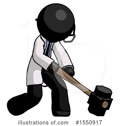 Royalty-Free (RF) Black Design Mascot Clipart Illustration by Leo Blanchette - Stock Sample #1550917
