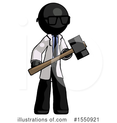Royalty-Free (RF) Black Design Mascot Clipart Illustration by Leo Blanchette - Stock Sample #1550921
