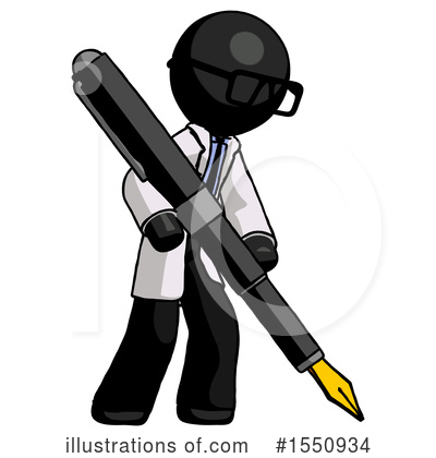 Royalty-Free (RF) Black Design Mascot Clipart Illustration by Leo Blanchette - Stock Sample #1550934