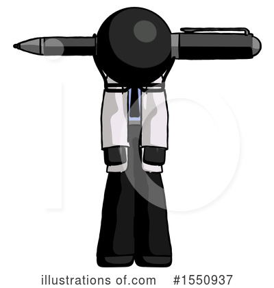 Royalty-Free (RF) Black Design Mascot Clipart Illustration by Leo Blanchette - Stock Sample #1550937