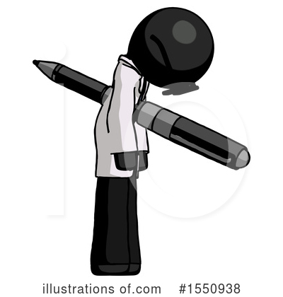 Royalty-Free (RF) Black Design Mascot Clipart Illustration by Leo Blanchette - Stock Sample #1550938