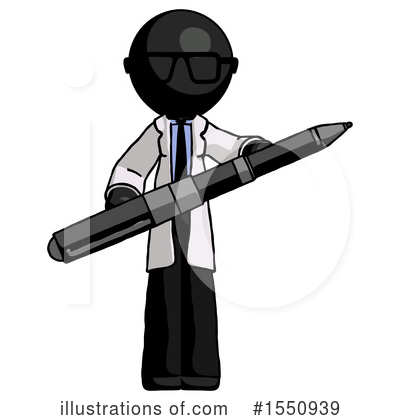 Royalty-Free (RF) Black Design Mascot Clipart Illustration by Leo Blanchette - Stock Sample #1550939