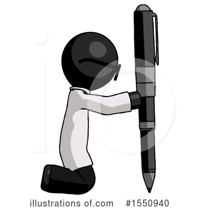 Royalty-Free (RF) Black Design Mascot Clipart Illustration by Leo Blanchette - Stock Sample #1550940