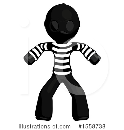 Royalty-Free (RF) Black Design Mascot Clipart Illustration by Leo Blanchette - Stock Sample #1558738