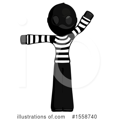 Royalty-Free (RF) Black Design Mascot Clipart Illustration by Leo Blanchette - Stock Sample #1558740