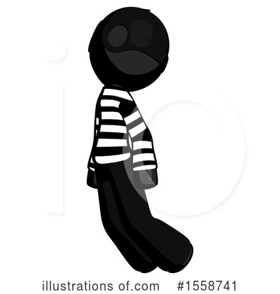 Royalty-Free (RF) Black Design Mascot Clipart Illustration by Leo Blanchette - Stock Sample #1558741