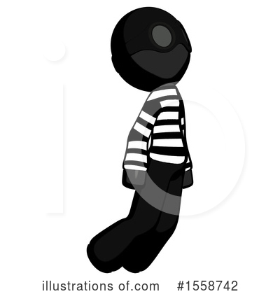Royalty-Free (RF) Black Design Mascot Clipart Illustration by Leo Blanchette - Stock Sample #1558742
