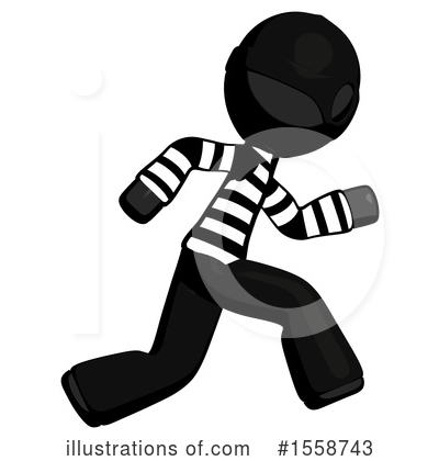 Royalty-Free (RF) Black Design Mascot Clipart Illustration by Leo Blanchette - Stock Sample #1558743