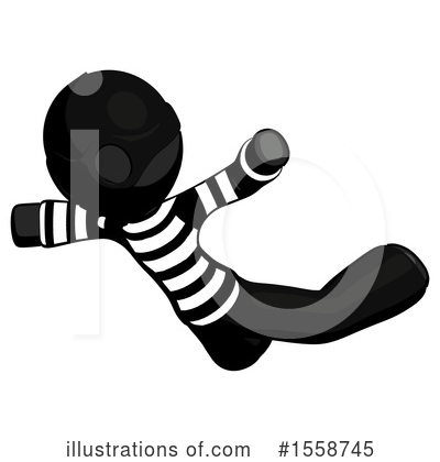 Royalty-Free (RF) Black Design Mascot Clipart Illustration by Leo Blanchette - Stock Sample #1558745