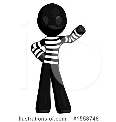 Royalty-Free (RF) Black Design Mascot Clipart Illustration by Leo Blanchette - Stock Sample #1558746