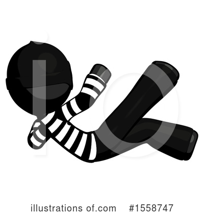 Royalty-Free (RF) Black Design Mascot Clipart Illustration by Leo Blanchette - Stock Sample #1558747