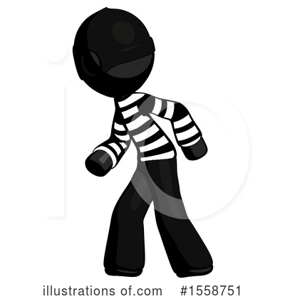 Royalty-Free (RF) Black Design Mascot Clipart Illustration by Leo Blanchette - Stock Sample #1558751