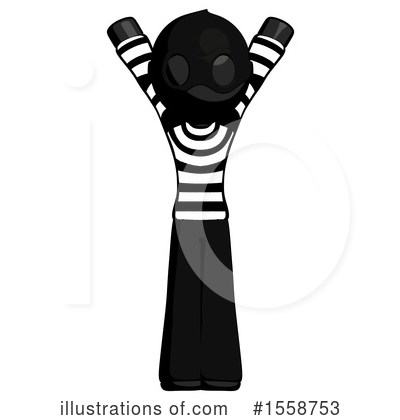 Royalty-Free (RF) Black Design Mascot Clipart Illustration by Leo Blanchette - Stock Sample #1558753