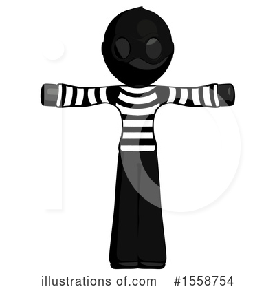 Royalty-Free (RF) Black Design Mascot Clipart Illustration by Leo Blanchette - Stock Sample #1558754