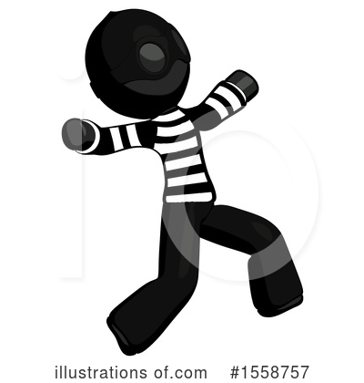 Royalty-Free (RF) Black Design Mascot Clipart Illustration by Leo Blanchette - Stock Sample #1558757