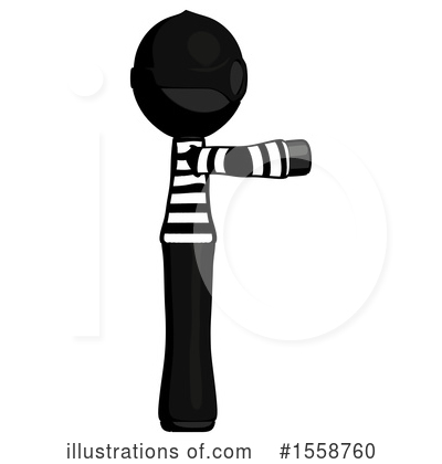 Royalty-Free (RF) Black Design Mascot Clipart Illustration by Leo Blanchette - Stock Sample #1558760