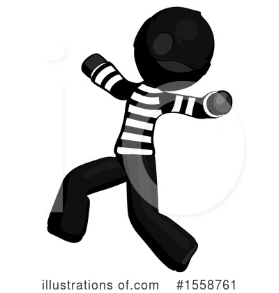 Royalty-Free (RF) Black Design Mascot Clipart Illustration by Leo Blanchette - Stock Sample #1558761