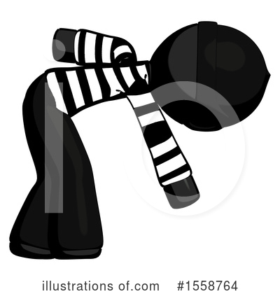 Royalty-Free (RF) Black Design Mascot Clipart Illustration by Leo Blanchette - Stock Sample #1558764