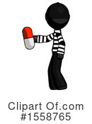 Black Design Mascot Clipart #1558765 by Leo Blanchette