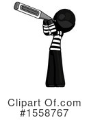 Black Design Mascot Clipart #1558767 by Leo Blanchette