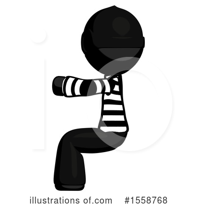 Royalty-Free (RF) Black Design Mascot Clipart Illustration by Leo Blanchette - Stock Sample #1558768