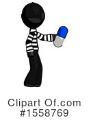 Black Design Mascot Clipart #1558769 by Leo Blanchette