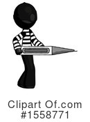 Black Design Mascot Clipart #1558771 by Leo Blanchette