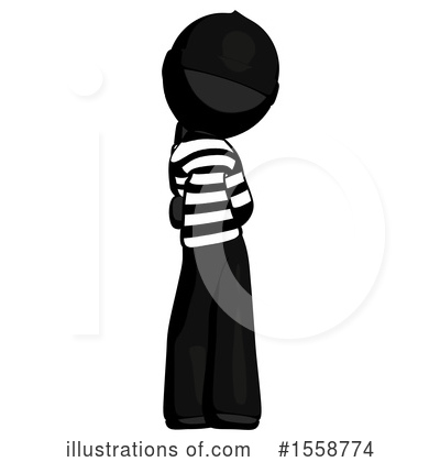 Royalty-Free (RF) Black Design Mascot Clipart Illustration by Leo Blanchette - Stock Sample #1558774
