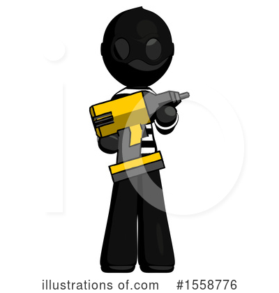 Royalty-Free (RF) Black Design Mascot Clipart Illustration by Leo Blanchette - Stock Sample #1558776