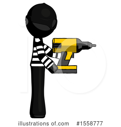 Royalty-Free (RF) Black Design Mascot Clipart Illustration by Leo Blanchette - Stock Sample #1558777