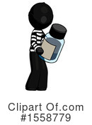 Black Design Mascot Clipart #1558779 by Leo Blanchette