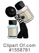 Black Design Mascot Clipart #1558781 by Leo Blanchette