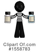 Black Design Mascot Clipart #1558783 by Leo Blanchette