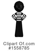 Black Design Mascot Clipart #1558785 by Leo Blanchette