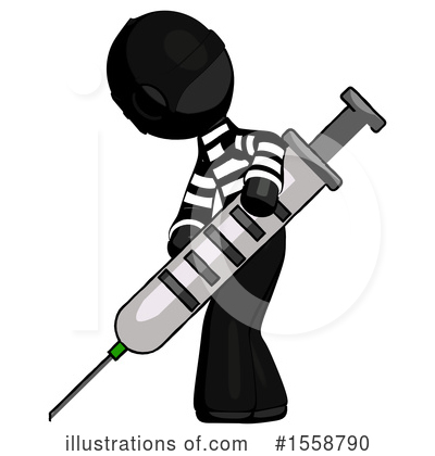 Royalty-Free (RF) Black Design Mascot Clipart Illustration by Leo Blanchette - Stock Sample #1558790