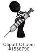 Black Design Mascot Clipart #1558790 by Leo Blanchette