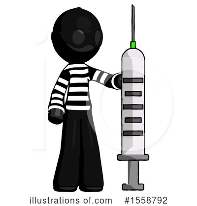 Royalty-Free (RF) Black Design Mascot Clipart Illustration by Leo Blanchette - Stock Sample #1558792