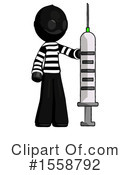 Black Design Mascot Clipart #1558792 by Leo Blanchette