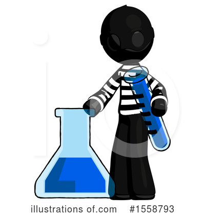 Royalty-Free (RF) Black Design Mascot Clipart Illustration by Leo Blanchette - Stock Sample #1558793
