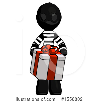 Royalty-Free (RF) Black Design Mascot Clipart Illustration by Leo Blanchette - Stock Sample #1558802
