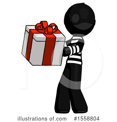 Royalty-Free (RF) Black Design Mascot Clipart Illustration by Leo Blanchette - Stock Sample #1558804