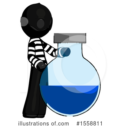 Royalty-Free (RF) Black Design Mascot Clipart Illustration by Leo Blanchette - Stock Sample #1558811