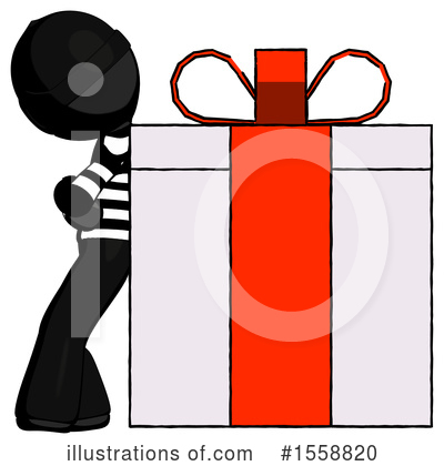 Royalty-Free (RF) Black Design Mascot Clipart Illustration by Leo Blanchette - Stock Sample #1558820