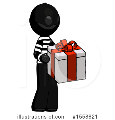 Royalty-Free (RF) Black Design Mascot Clipart Illustration by Leo Blanchette - Stock Sample #1558821