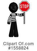 Black Design Mascot Clipart #1558824 by Leo Blanchette