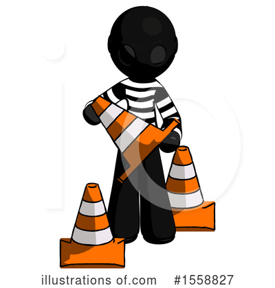 Royalty-Free (RF) Black Design Mascot Clipart Illustration by Leo Blanchette - Stock Sample #1558827