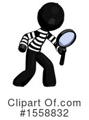 Black Design Mascot Clipart #1558832 by Leo Blanchette